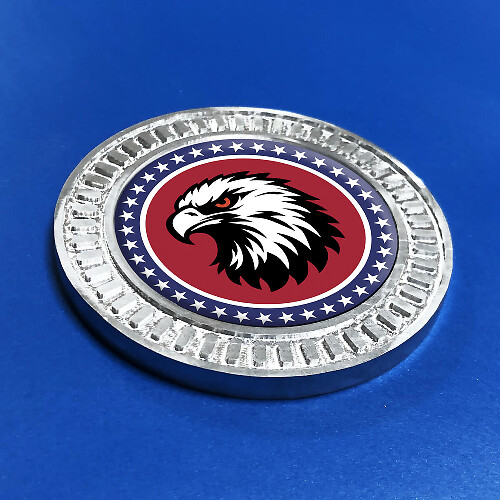 USA Weißkopfseeadler Aluminium Universelles Emblem