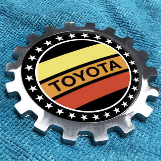 Toyota Vintage Metall Aluminium Abzeichen Nachttisch Getriebe Emblem Aluminium
