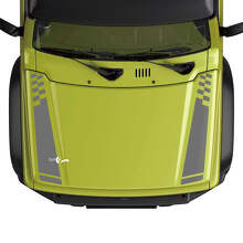 Flag Kariert Racing Motorhaubenstreifen Aufkleber Grafik 2 Für Suzuki JIMNY 3