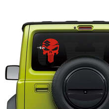 Punisher-Schädel Heckscheibenaufkleber für Suzuki Jimny_2