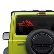 Suzuki JIMNY Heckfenster-Logo, Berge, Aufkleber, Grafik
 2