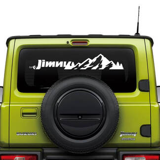 Suzuki JIMNY Mountains Logo-Aufkleber für die Heckscheibe
