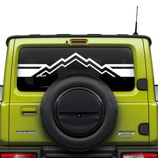 Suzuki JIMNY Mountains Heckscheiben-Logo-Aufkleber, Grafik 2
 1