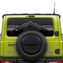 Suzuki JIMNY Mountains Heckscheiben-Logo-Aufkleber, Grafik 2
 3