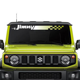 Suzuki JIMNY Checkered Flag Gradient Windschutzscheibenaufkleber mit Grafiken
