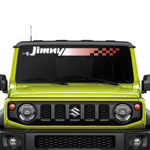 Suzuki JIMNY Checkered Flag Gradient Windschutzscheibenaufkleber mit Grafiken
 2