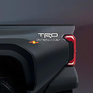 Paar TRD PreRunner Toyota Racing Development Bed Side Truck Aufkleber Aufkleber 3 Farben

