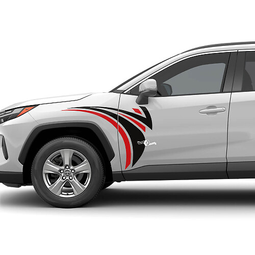 Aufkleber-Set mit Tribal-Grafiken vorne für die Seite, passend für Vinyl-Aufkleber des Toyota RAV4
