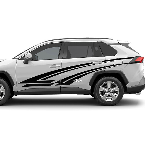 Seitentür-Grafikaufkleber-Set passend für Toyota RAV4-Vinylaufkleber
