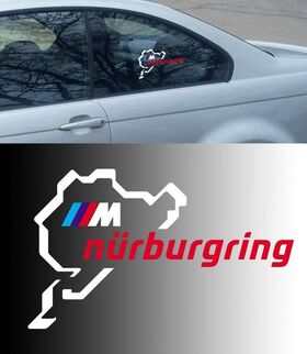 BMW Motorsport M Nürburgring Ring Fenster Karosserie Racing Vinyl Aufkleber Aufkleber
