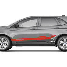 2x seitliche Ford Edge-Türen, Vinyl-Racing-Streifen, Karosserieaufkleber, Vinyl-Grafikaufkleber 4
 2
