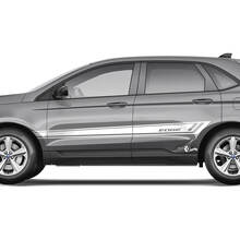 Ford Edge Doors Vinyl Racing Stripes Karosserieaufkleber, Vinyl-Grafikaufkleber
 3