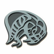 Hellsnake Snake 3D Kotflügel-Abzeichen Emblem_3