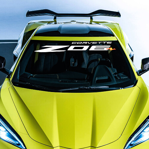 Windschutzscheibe Chevrolet Chevy C8 Corvette Z06 Vinyl Aufkleber Aufkleber
