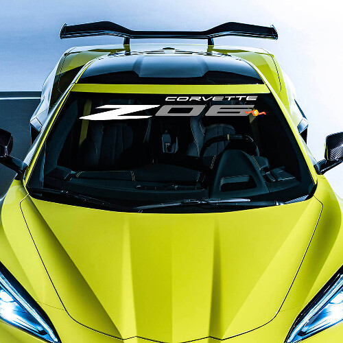 Z06 Windschutzscheiben-Vinylaufkleber für Chevrolet Corvette C8