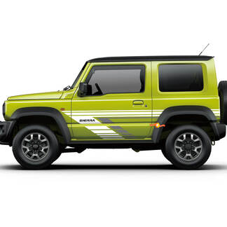 Suzuki JIMNY Sierra Vintage Retro Streifen Türen Aufkleber Aufkleber Grafiken 7
