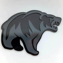 Wütender Grizzlybär 3D Kotflügelzeichen Emblem_2