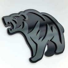 Wütender Grizzlybär 3D Kotflügelzeichen Emblem_4