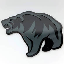Wütender Grizzlybär 3D Kotflügelzeichen Emblem_5