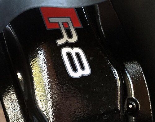 R8 Logo Bremssattel Vinyl Aufkleber Set für Audi TT A3 A4 S3 Q5 S-line