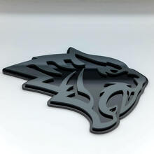 Helltiger Tiger Kopf 3D Kotflügel Abzeichen Emblem_4