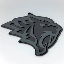 Helltiger Tiger Kopf 3D Kotflügel Abzeichen Emblem_6