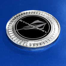 3D-Abzeichen Black Stingray Chevrolet Corvette Metall-Aluminium-Emblem
 2