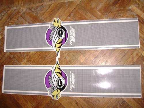 GRAUE Aufkleber Decals für Dodge Ram Rumble Bee