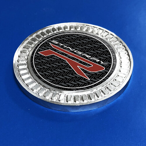 3D-Abzeichen Stingray R Chevrolet Corvette Metall-Aluminium-Emblem
