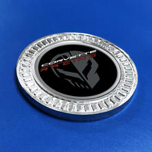 3D-Abzeichen Stingray Jake Racing Punisher Chevrolet Corvette Metall-Aluminium-Emblem
 2