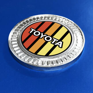 3D-Abzeichen Toyota Vintage TRD Retro Heritage Racing Stripes Metall Aluminium Emblem
