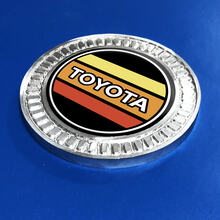 3D-Abzeichen Toyota Vintage TRD Retro Heritage Racing Stripes Metall Aluminium Emblem 2
 2