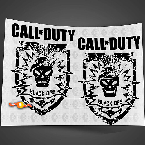 Call of Duty Black Ops Seitenvinyl-Aufkleberset für Jeep Wrangler