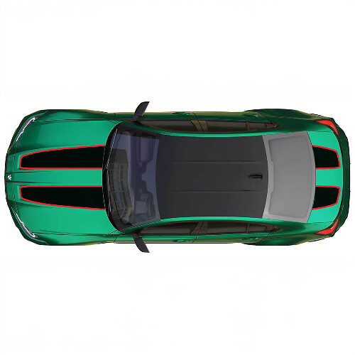 Motorhaube und Kofferraum im CS CSL-Stil mit Umrissstreifen für BMW M4 M3 G82 G83 M Performance Vinyl-Aufkleber
