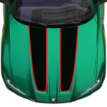 Motorhaube und Kofferraum im CS CSL-Stil mit Umrissstreifen für BMW M4 M3 G82 G83 M Performance Vinyl-Aufkleber
 3