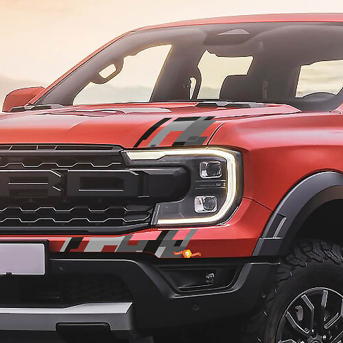 Frontlicht-Grafik-Aufkleber passend für 2024 Ford Ranger XLT Truck
