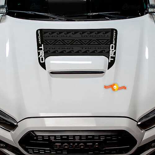 TRD-Style Polynesischer Haubenlufteinlass Vinylaufkleber für Toyota Tacoma 2016-2024