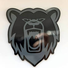 Wütender Grizzlybär individuelles 3D-Abzeichen Kotflügelabzeichen Emblem 2
 4