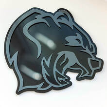 Individuelles 3D-Kotflügel-Emblem wütender Grizzlybär_4