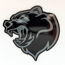 Individuelles 3D-Kotflügel-Emblem wütender Grizzlybär_5