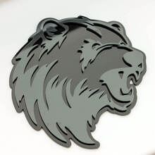 Bear Angry Grizzly Custom 3D Badge Fender Badges Emblem
 6