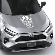 Maske Hannya Japanischer Noh Universal Hood Vinyl Aufkleber Grafikaufkleber
 2