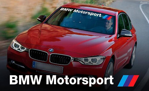 BMW Motorsport Style Windschutzscheiben-Banner Vinyl-Aufkleber für BMW