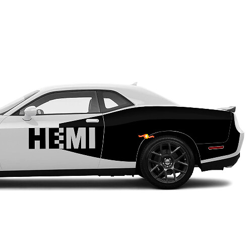 HEMI-Stil Seitenvinyl-Aufklebersatz für Dodge Challenger