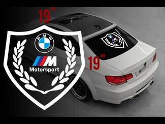 BMW Motorsport M Logo Heckscheiben-Vinylaufkleber für M3 M5 M6 e36 alle
