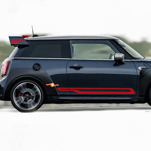 Akzentstreifen Seiten Tür Vinyl-Aufkleber Sticker für MINI Cooper