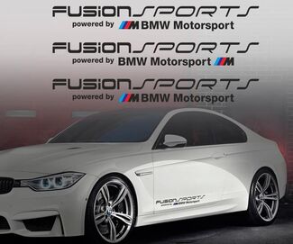Fusion Sports Powered by BMW M Motorsport Vinyl Aufkleber Aufkleber e36 M3 M5 M6 M beliebig

