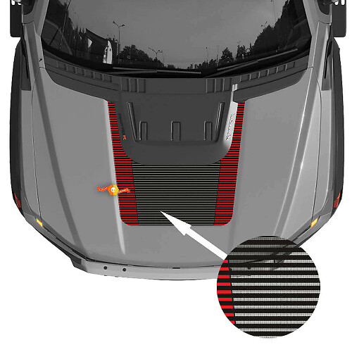 Motorhauben-Grafiken Vinyl-Aufkleber Streifen Aufkleber für Ford F150 Raptor R