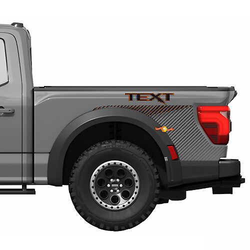 Seitliche Bordstreifen Vinyl-Aufkleber Grafik-Kit 3 für Ford F150 Raptor R