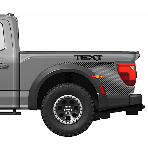 Dünne Streifen Heckkotflügel Vinyl-Aufkleber Grafiksticker Kit für Musclecar Raptor